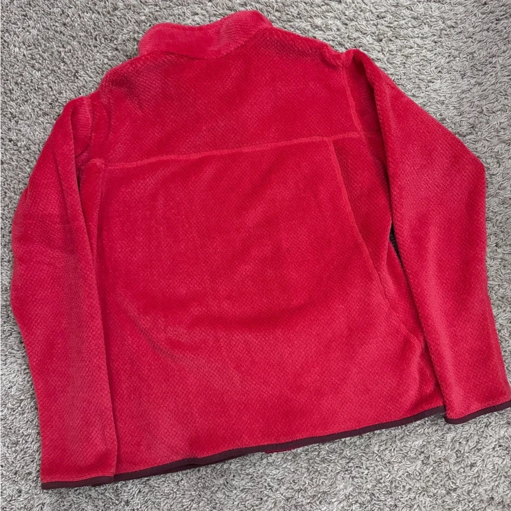 Patagonia Women’s Red Fleece Sweater Sz Xl - Picture 5 of 5
